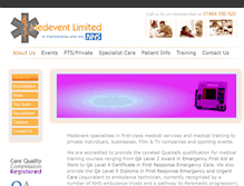 Tablet Screenshot of medevent.com